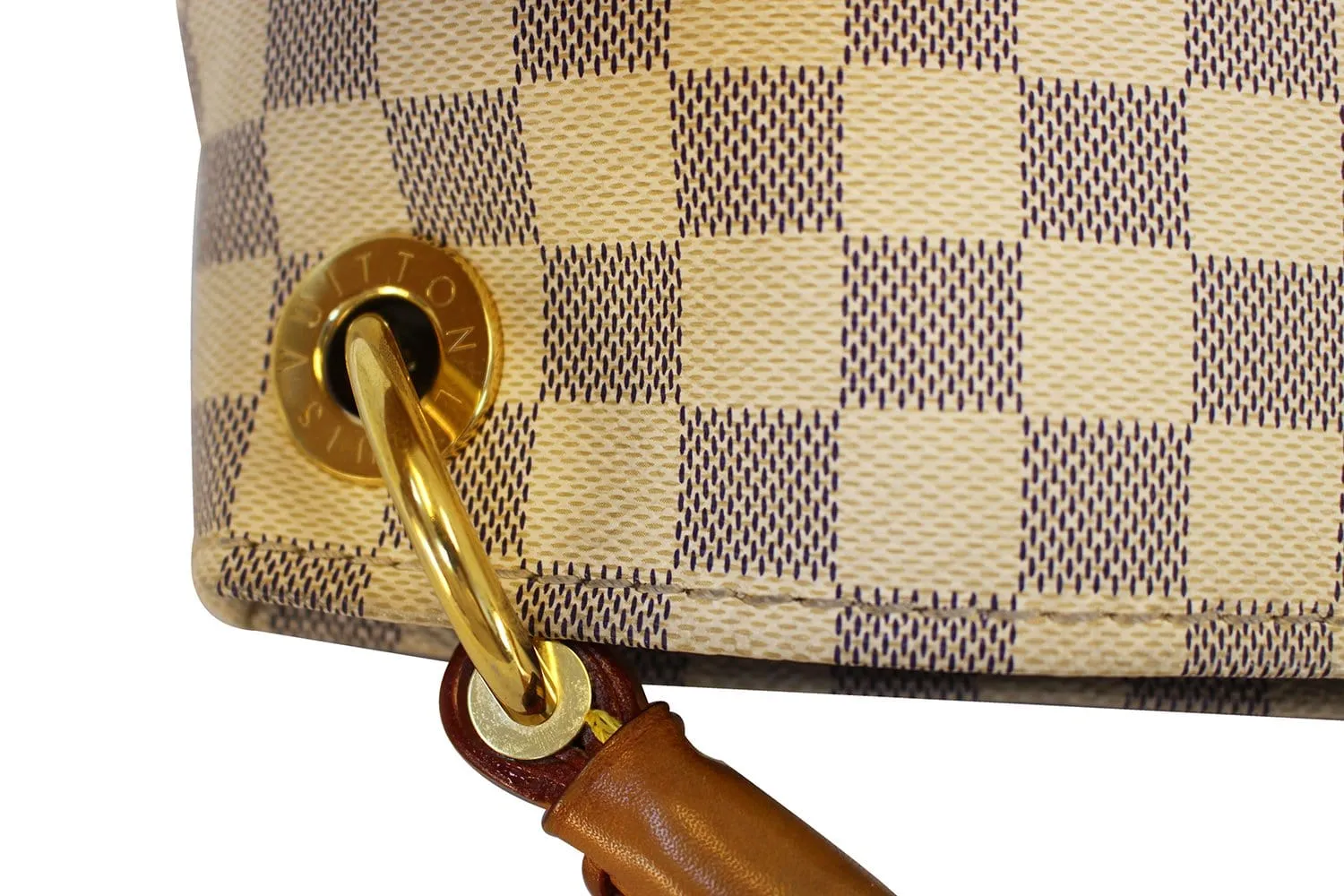 LOUIS VUITTON Artsy MM Damier Azur  Shoulder Handbag