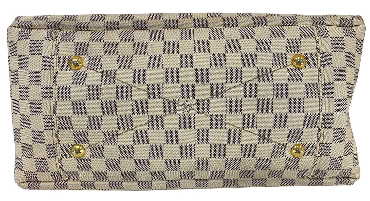 LOUIS VUITTON Artsy MM Damier Azur  Shoulder Handbag