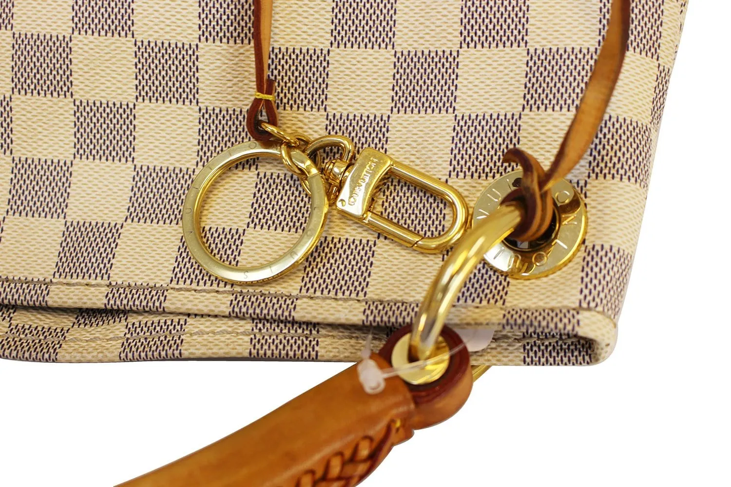 LOUIS VUITTON Artsy MM Damier Azur  Shoulder Handbag