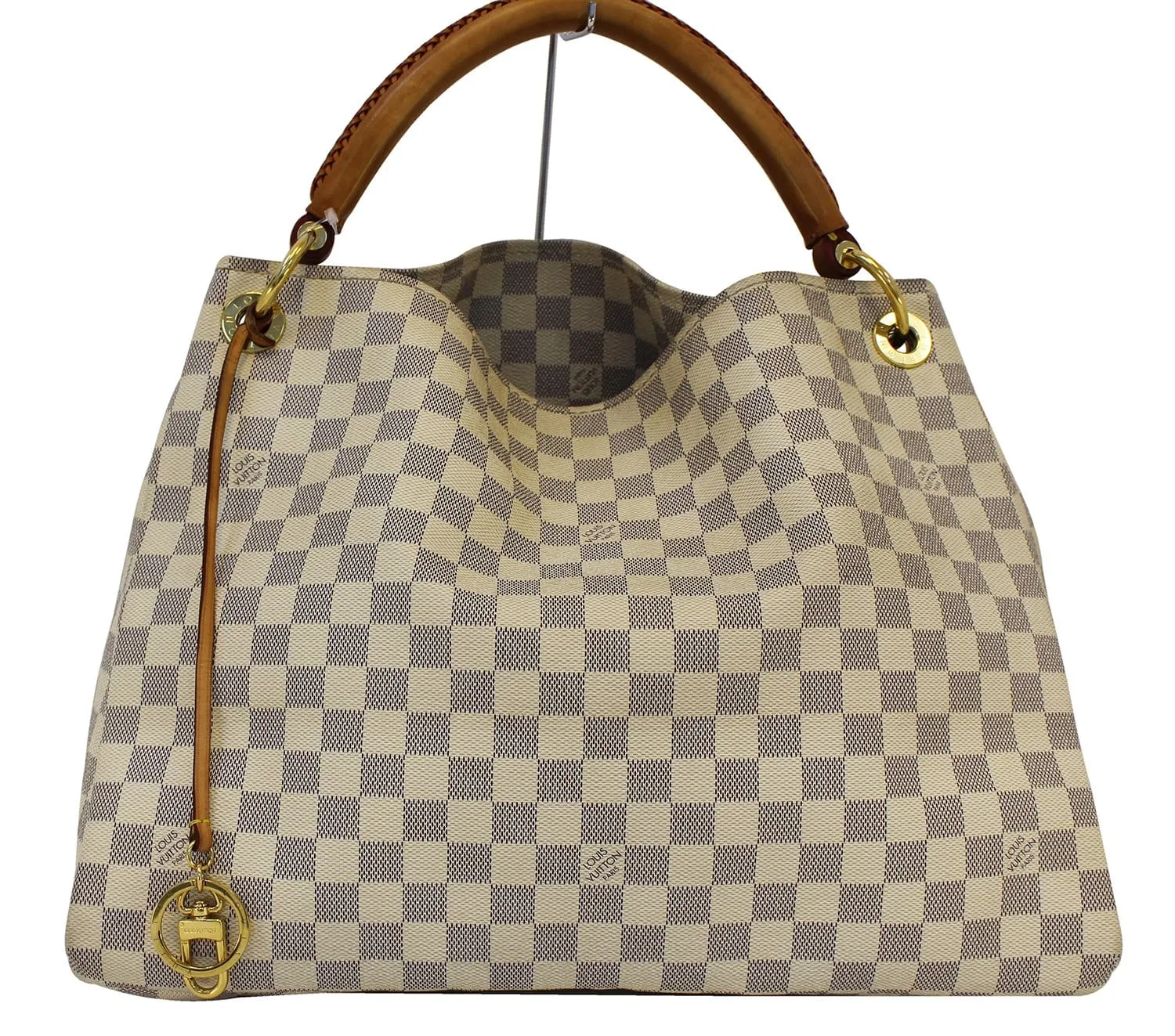 LOUIS VUITTON Artsy MM Damier Azur  Shoulder Handbag