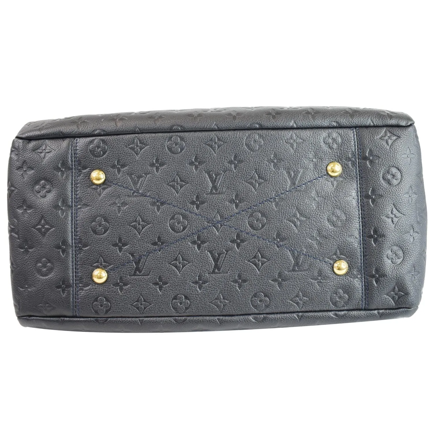 LOUIS VUITTON Artsy MM Empreinte Leather Shoulder Bag Black