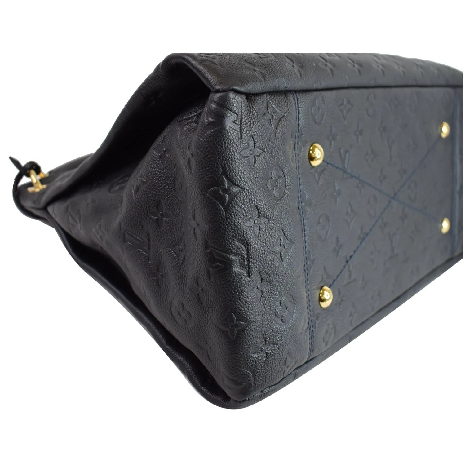 LOUIS VUITTON Artsy MM Empreinte Leather Shoulder Bag Black