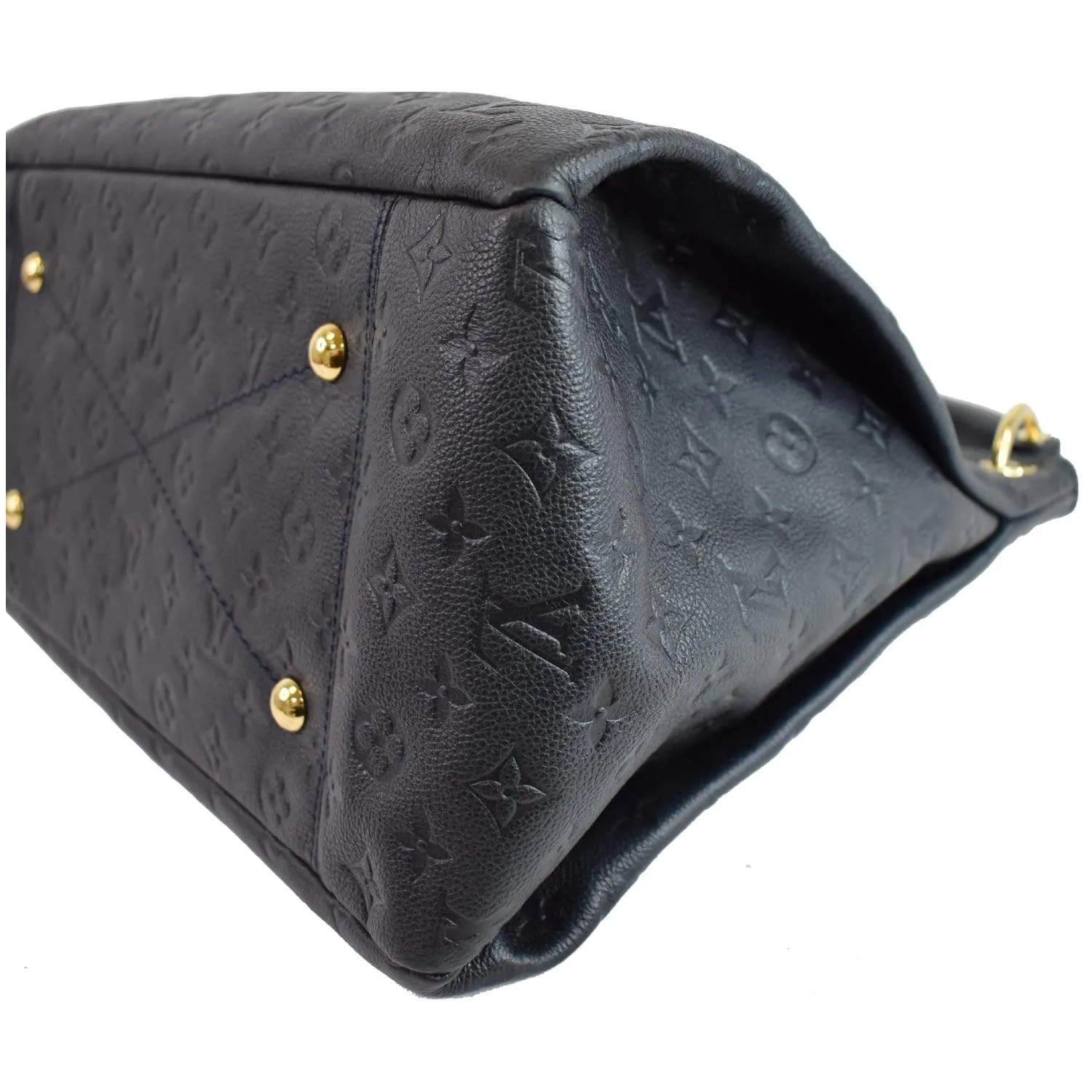 LOUIS VUITTON Artsy MM Empreinte Leather Shoulder Bag Black