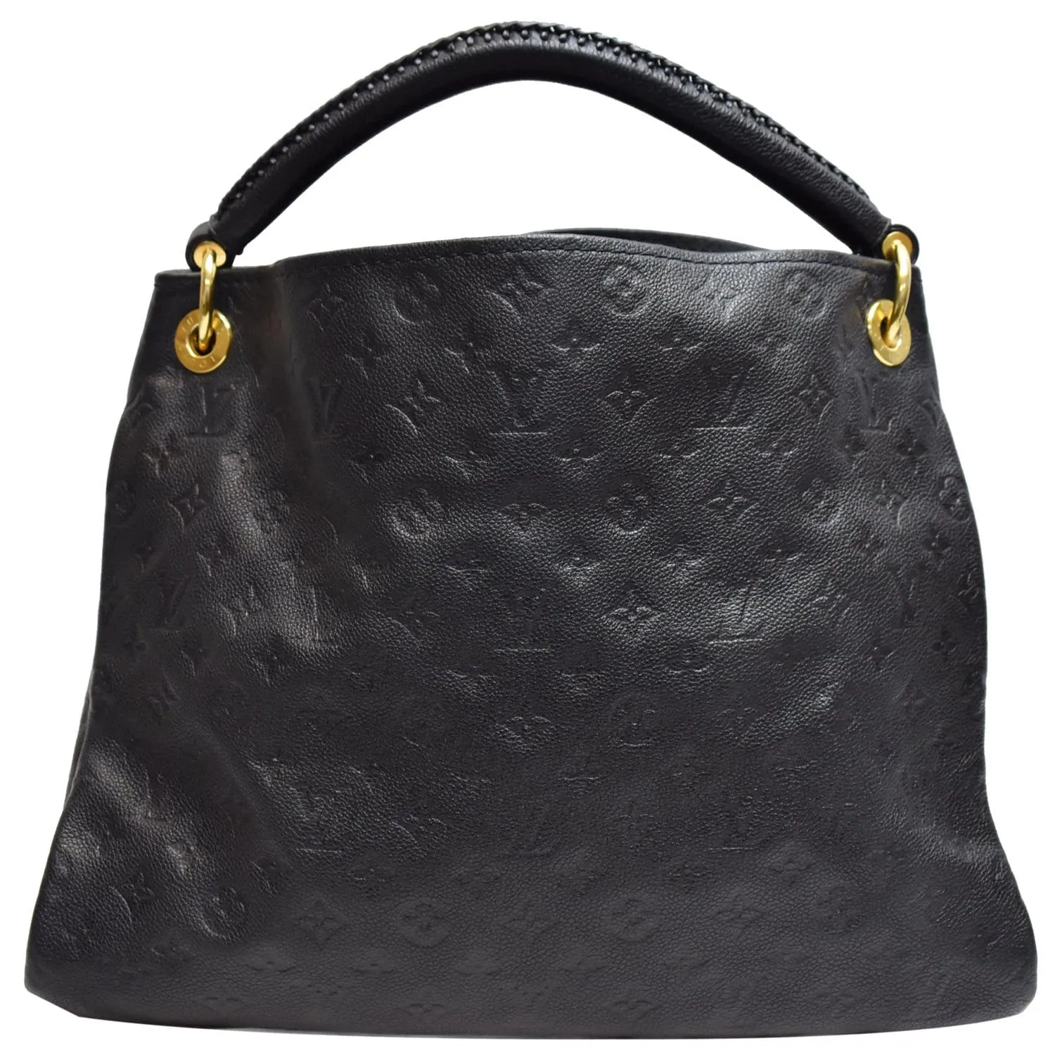 LOUIS VUITTON Artsy MM Empreinte Leather Shoulder Bag Black
