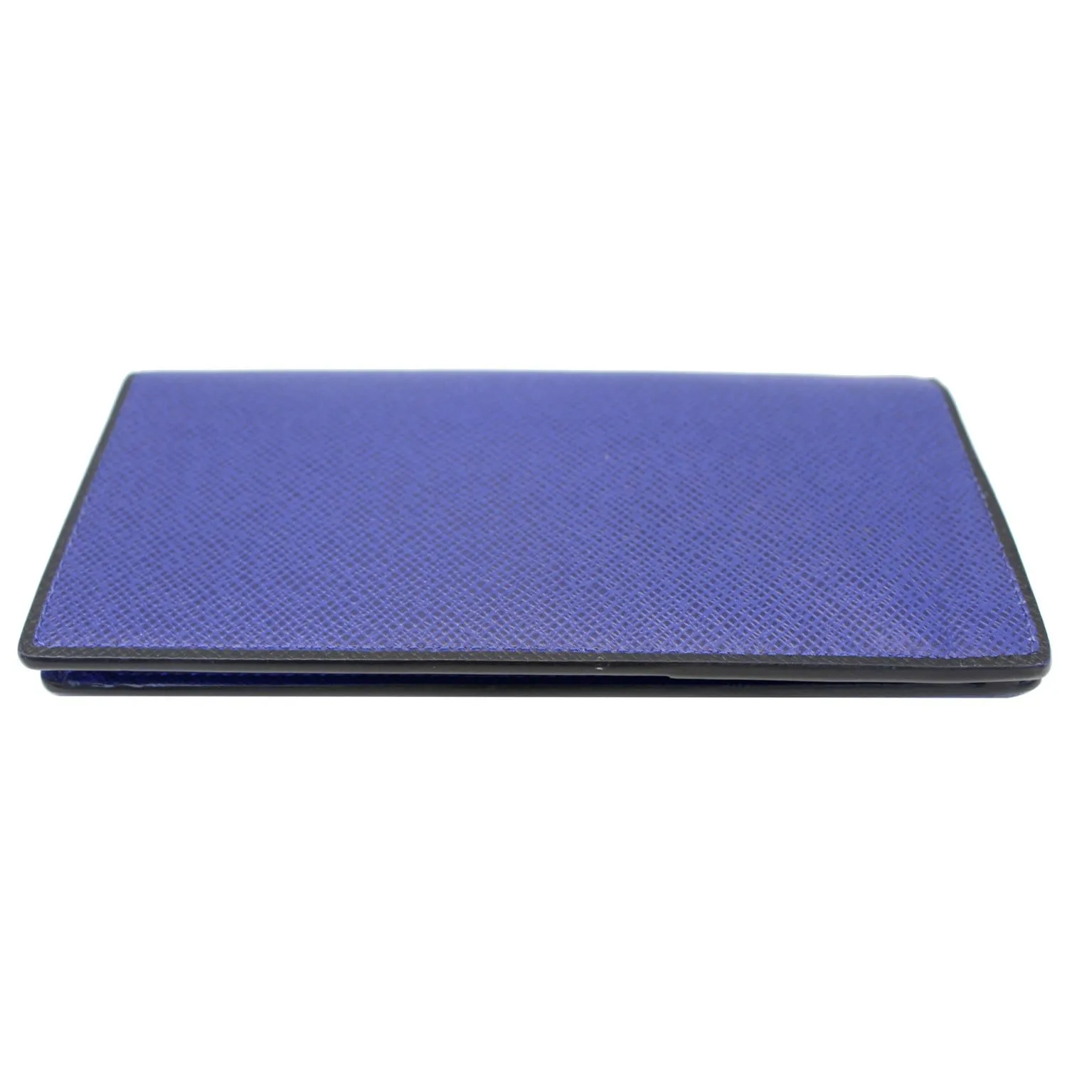 LOUIS VUITTON Brazza Taiga Leather Bifold Wallet Blue
