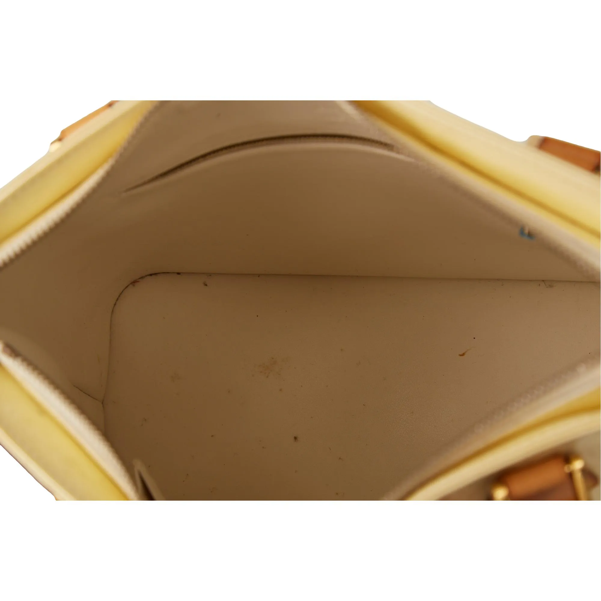 Louis Vuitton Cream Monogram Vernis Shoulder Tote