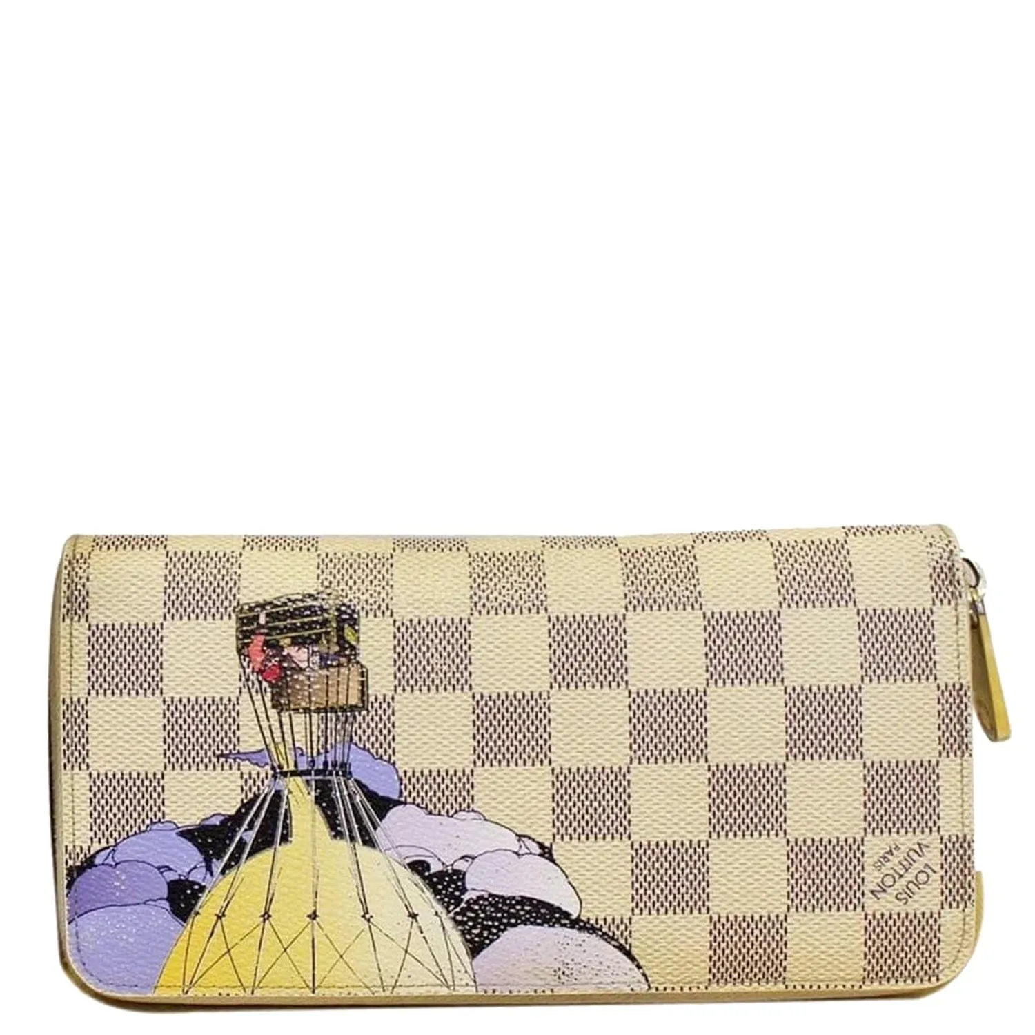 LOUIS VUITTON Damier Azur Canvas Illustre Zippy Wallet Limited - Final Sale