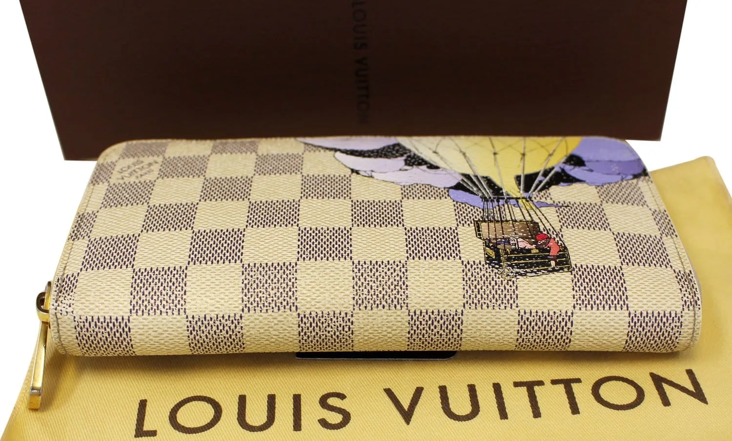 LOUIS VUITTON Damier Azur Canvas Illustre Zippy Wallet Limited - Final Sale
