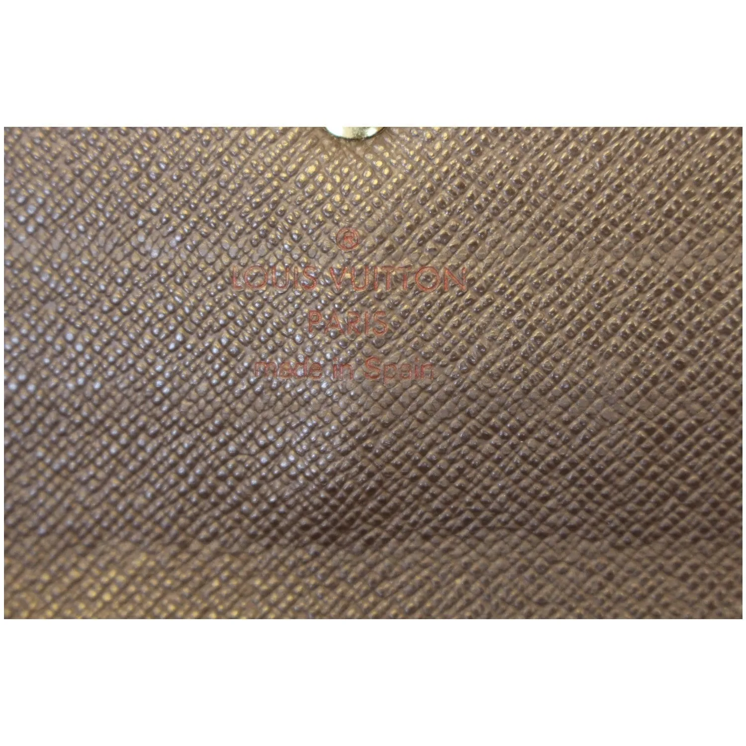 LOUIS VUITTON Damier Ebene Brown Sarah Wallet