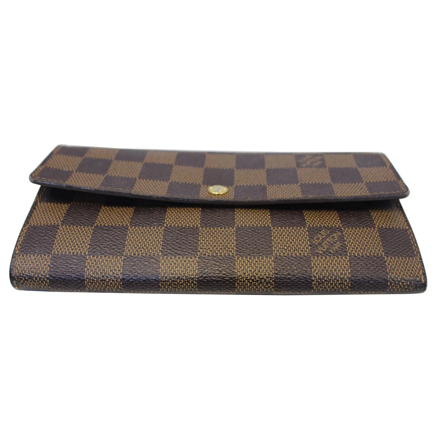 LOUIS VUITTON Damier Ebene Brown Sarah Wallet
