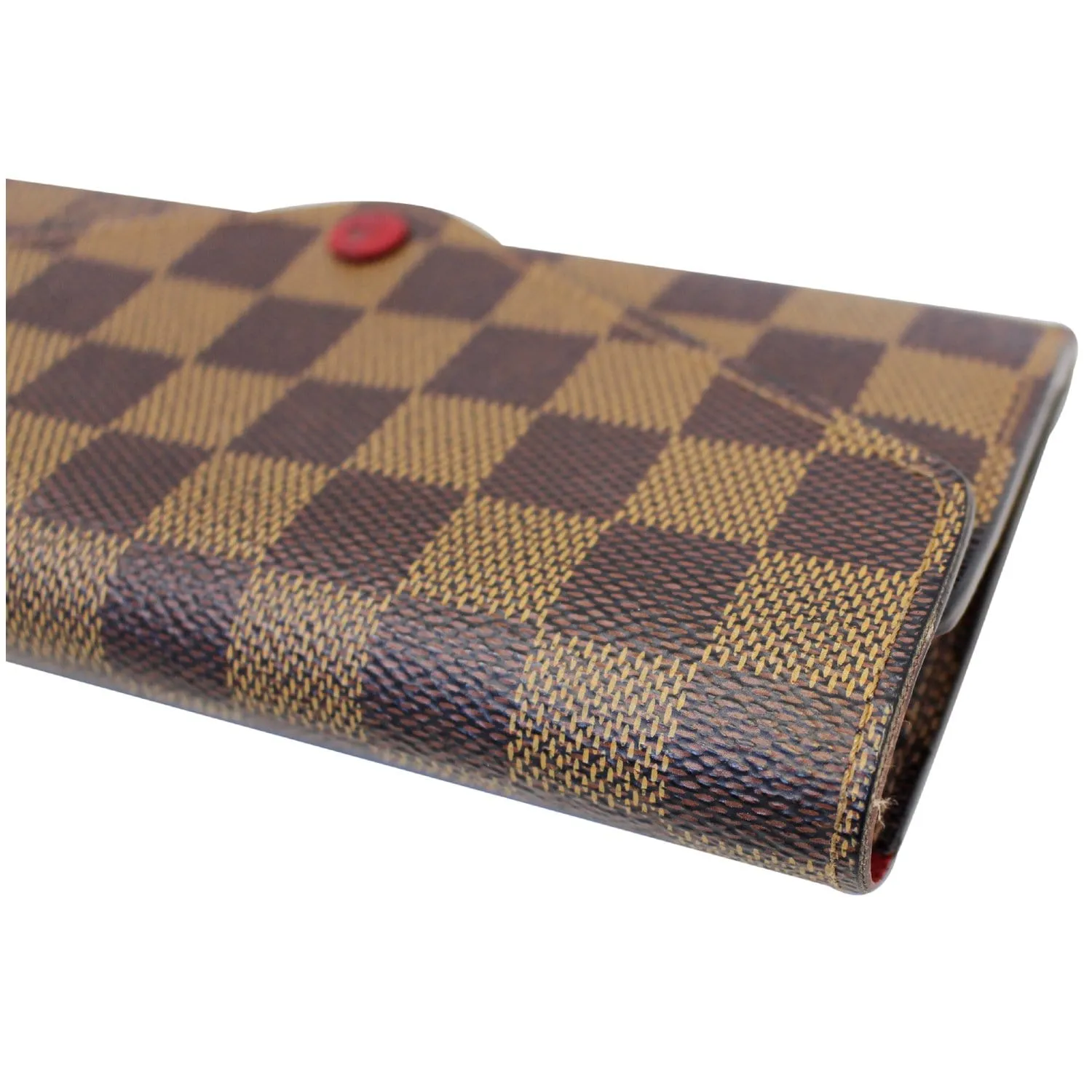 LOUIS VUITTON Damier Ebene Josephine Wallet Brown