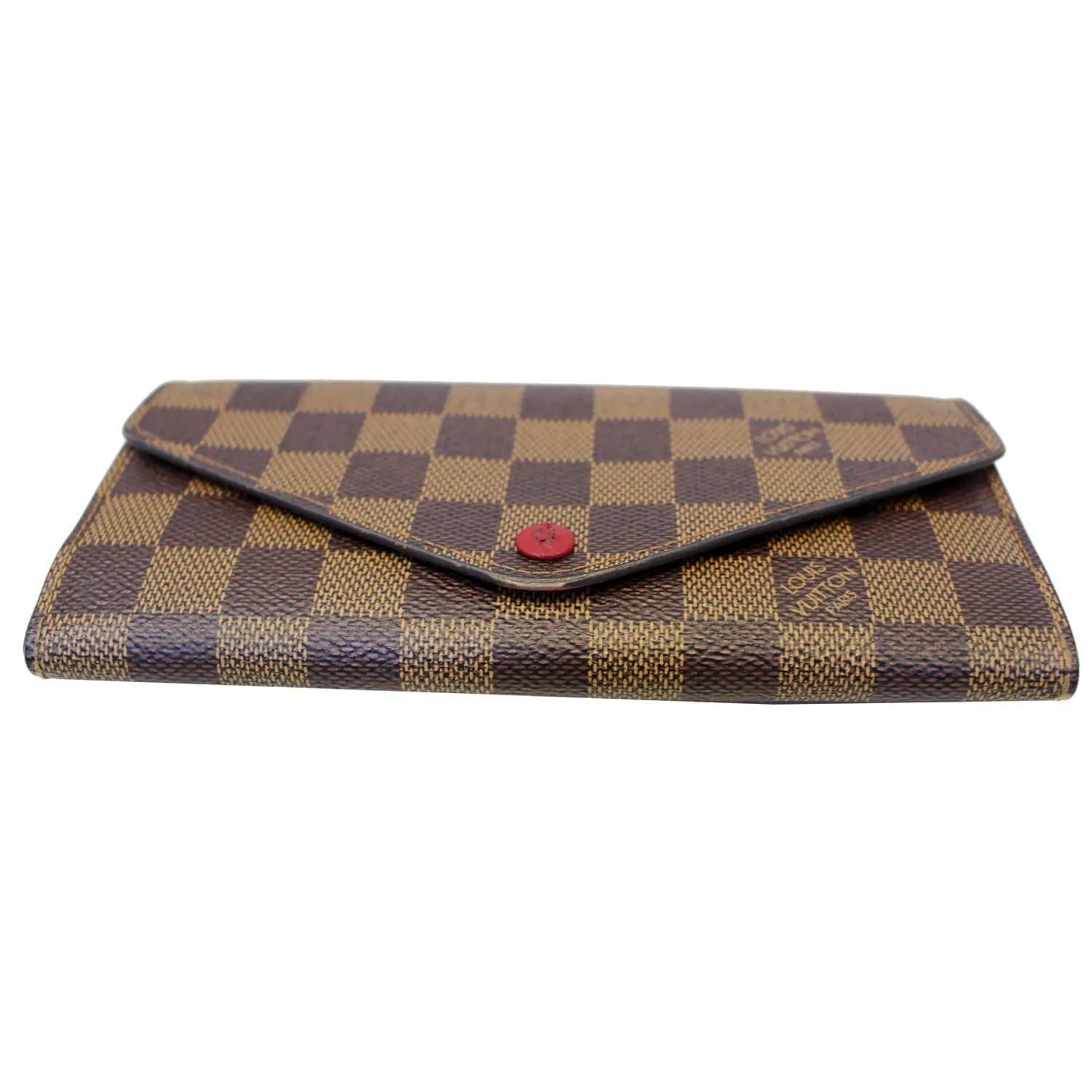 LOUIS VUITTON Damier Ebene Josephine Wallet Brown