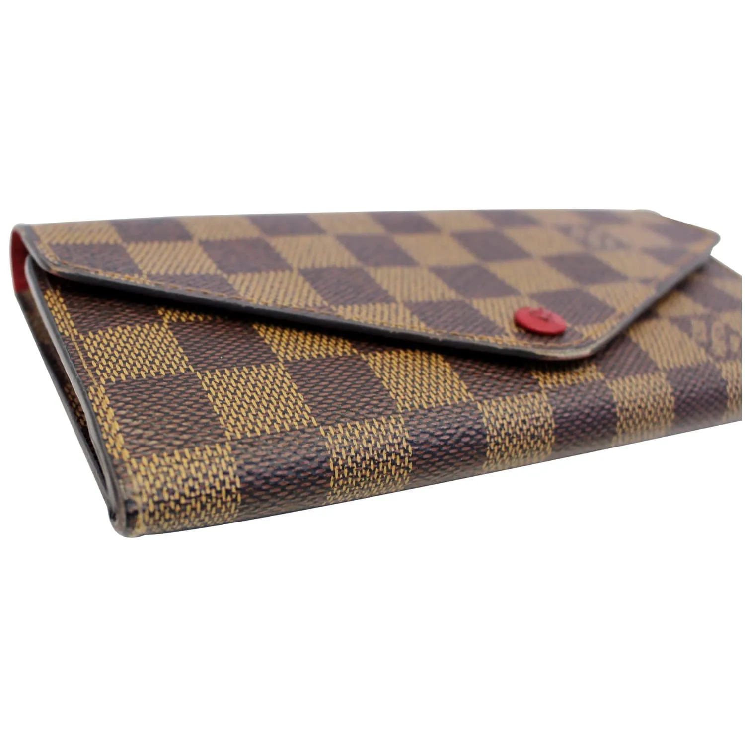LOUIS VUITTON Damier Ebene Josephine Wallet Brown