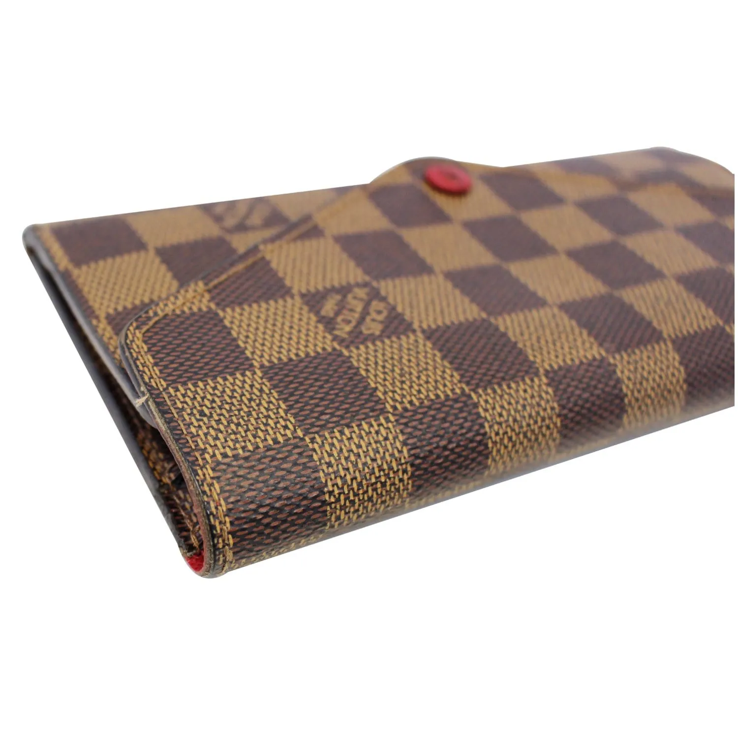 LOUIS VUITTON Damier Ebene Josephine Wallet Brown