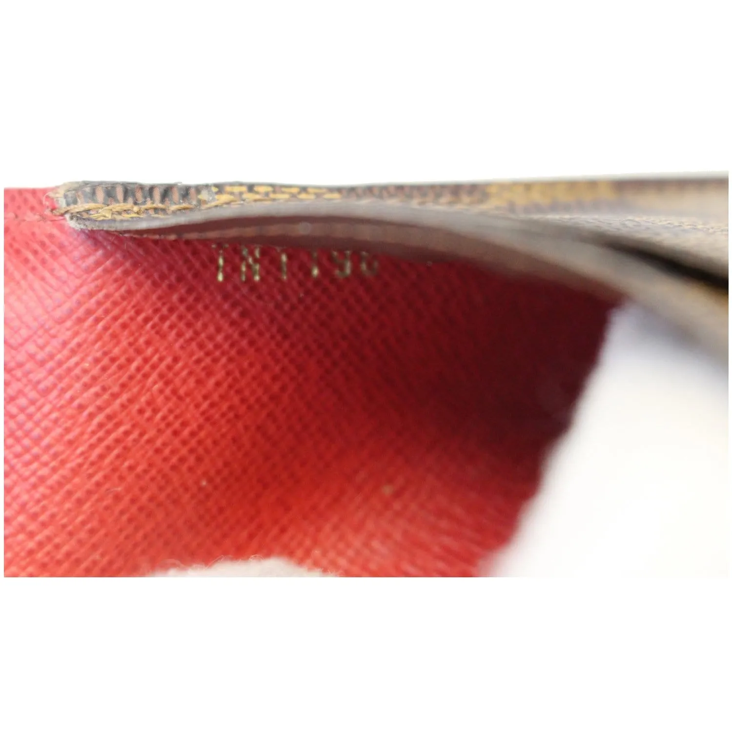 LOUIS VUITTON Damier Ebene Josephine Wallet Brown