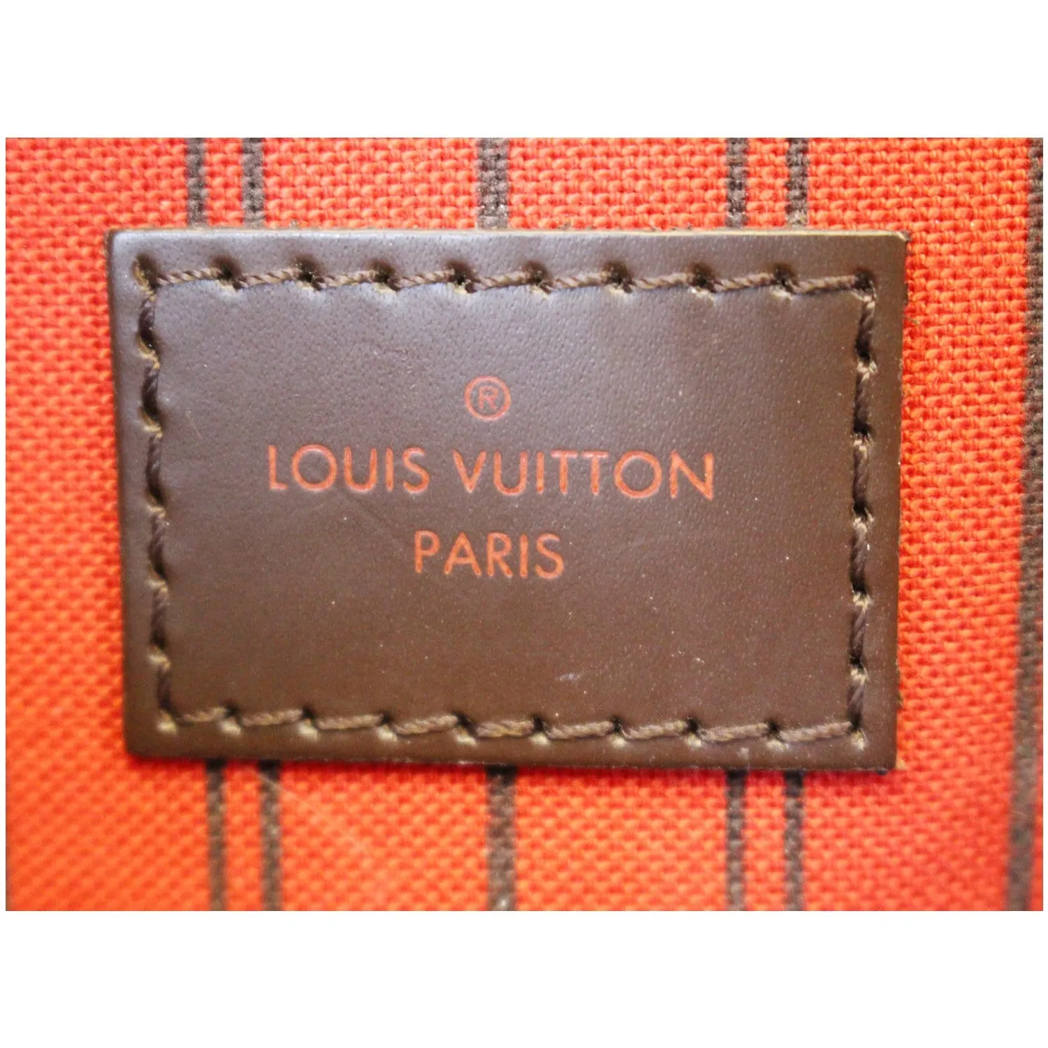 LOUIS VUITTON Damier Ebene Pochette Wristlet Pouch Neverfull MM