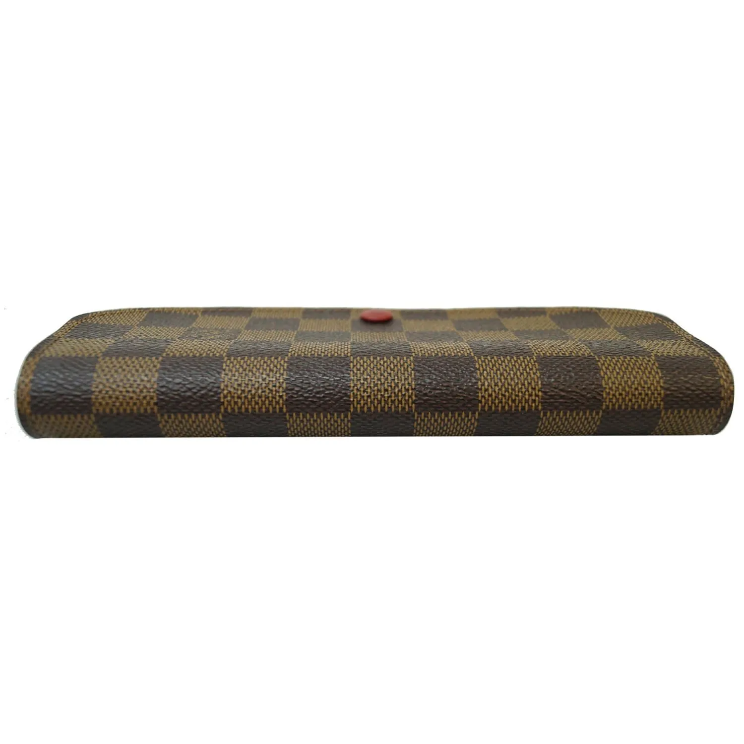 LOUIS VUITTON Emilie Damier Ebene Wallet Brown