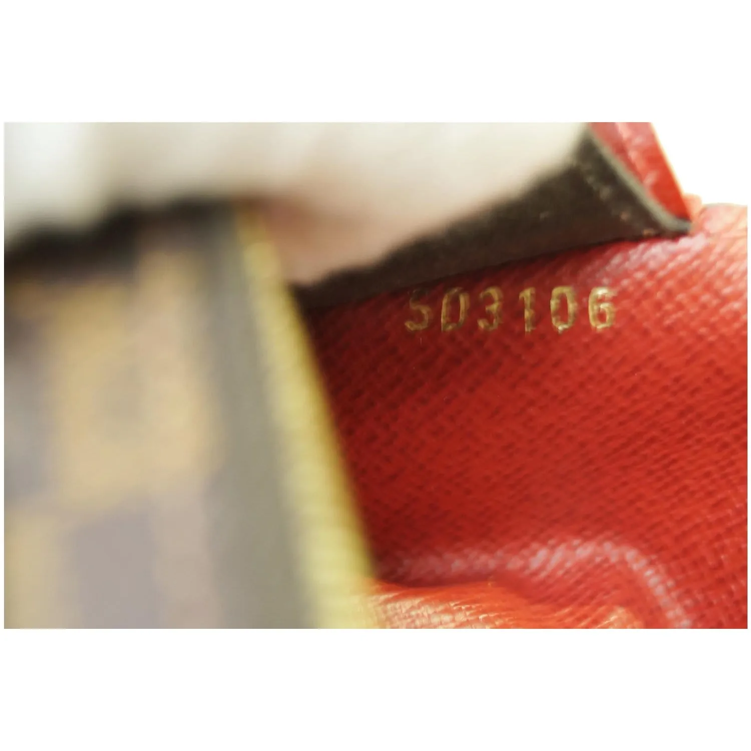 LOUIS VUITTON Emilie Damier Ebene Wallet Brown
