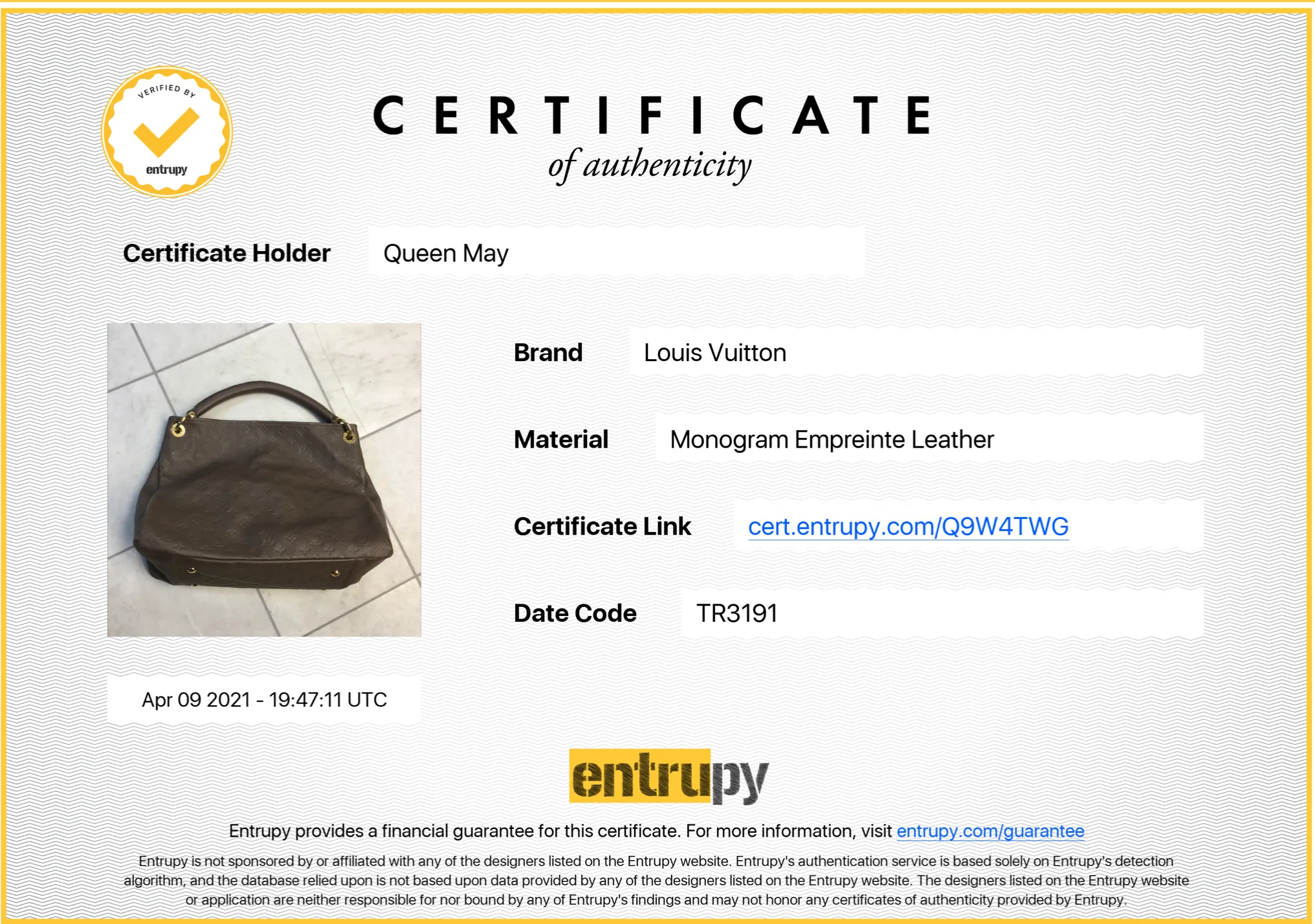 Louis Vuitton Empreinte Artsy MM