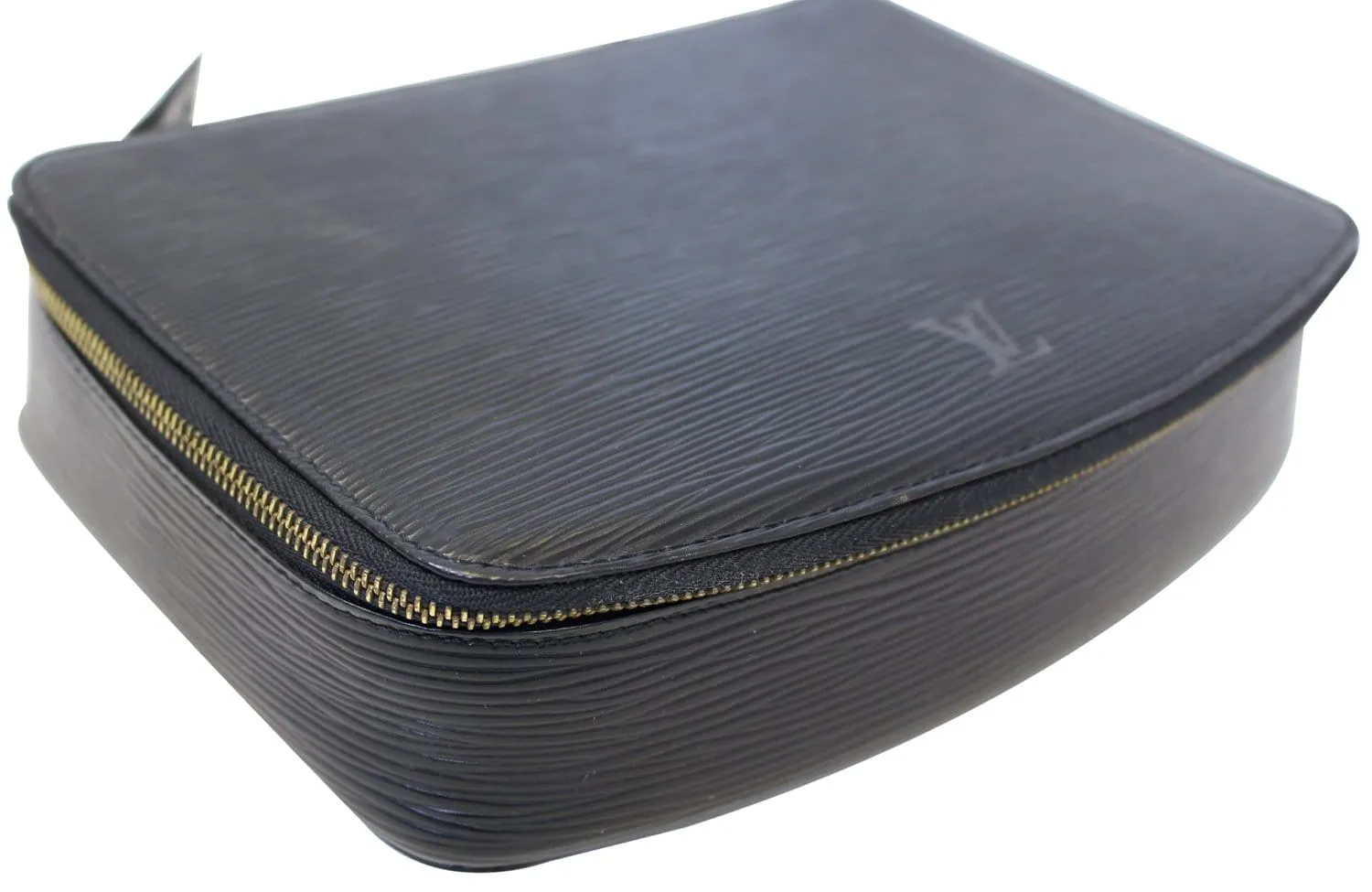 LOUIS VUITTON Epi Leather Black Poche Monte Carlo Jewelry Case