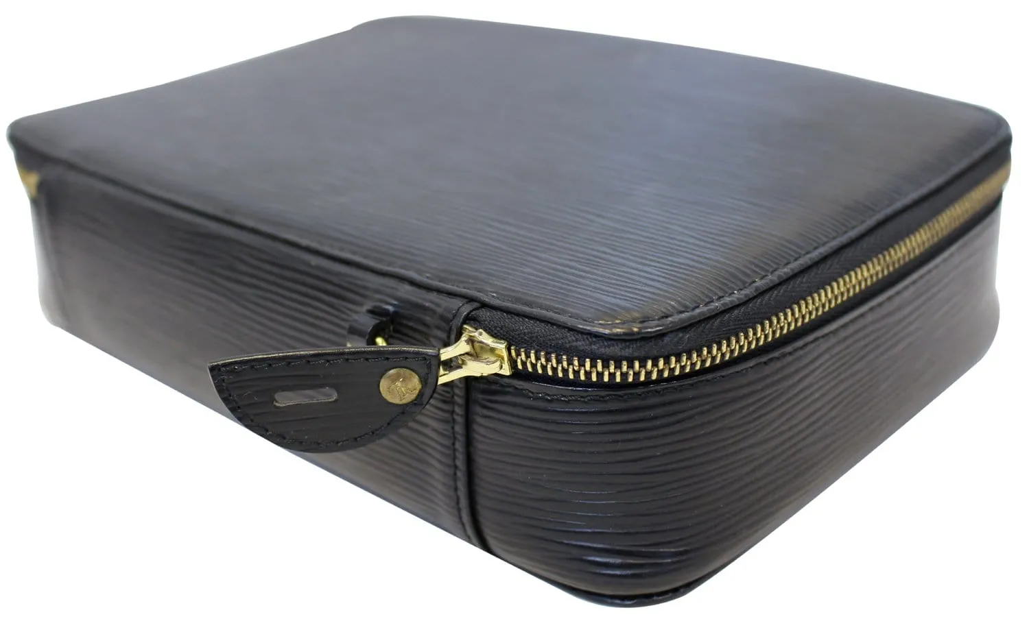 LOUIS VUITTON Epi Leather Black Poche Monte Carlo Jewelry Case