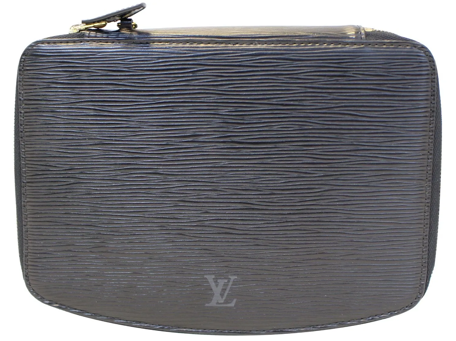 LOUIS VUITTON Epi Leather Black Poche Monte Carlo Jewelry Case