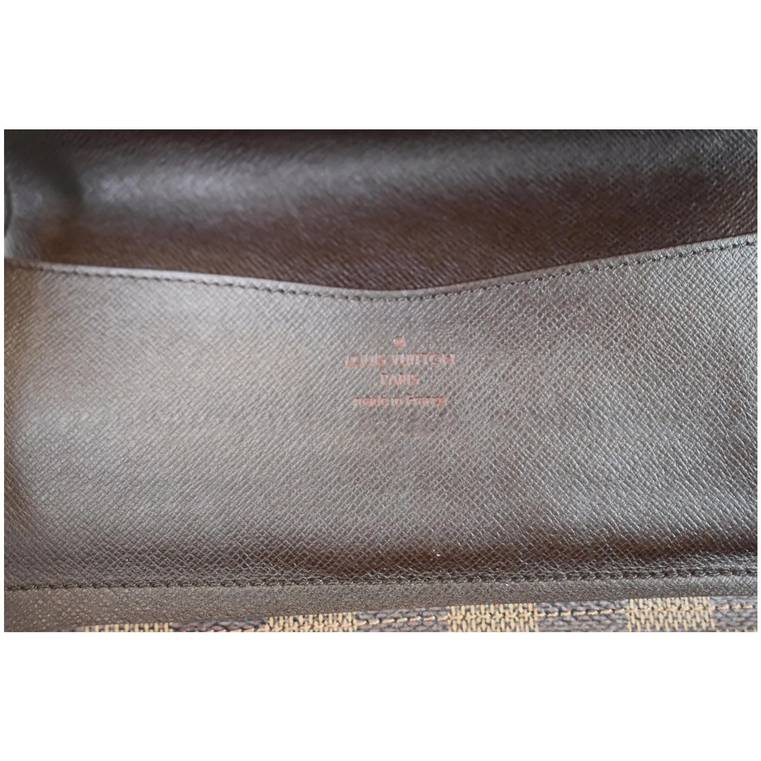 LOUIS VUITTON Josephine Damier Ebene Wallet Brown