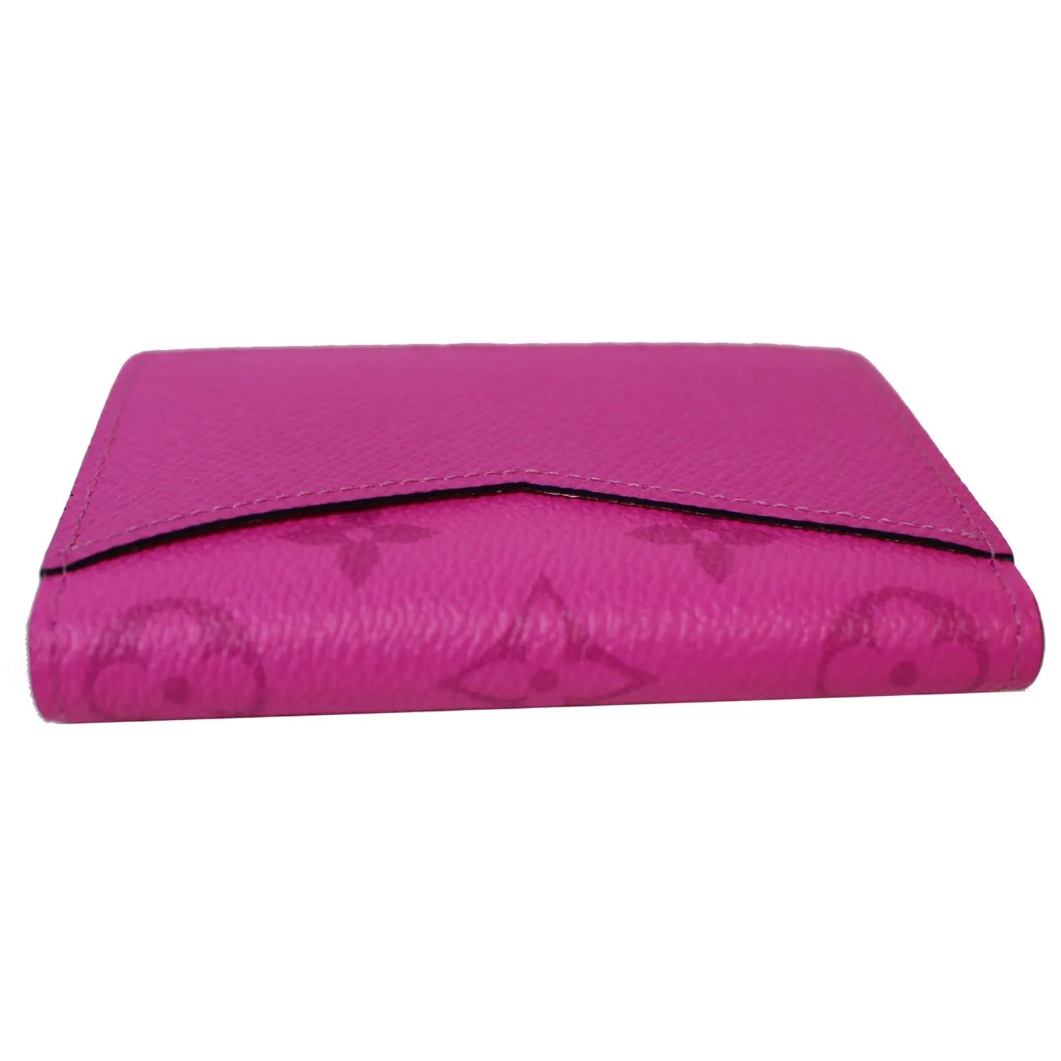LOUIS VUITTON Monogram Taiga Leather Pocket Organizer Fuchsia