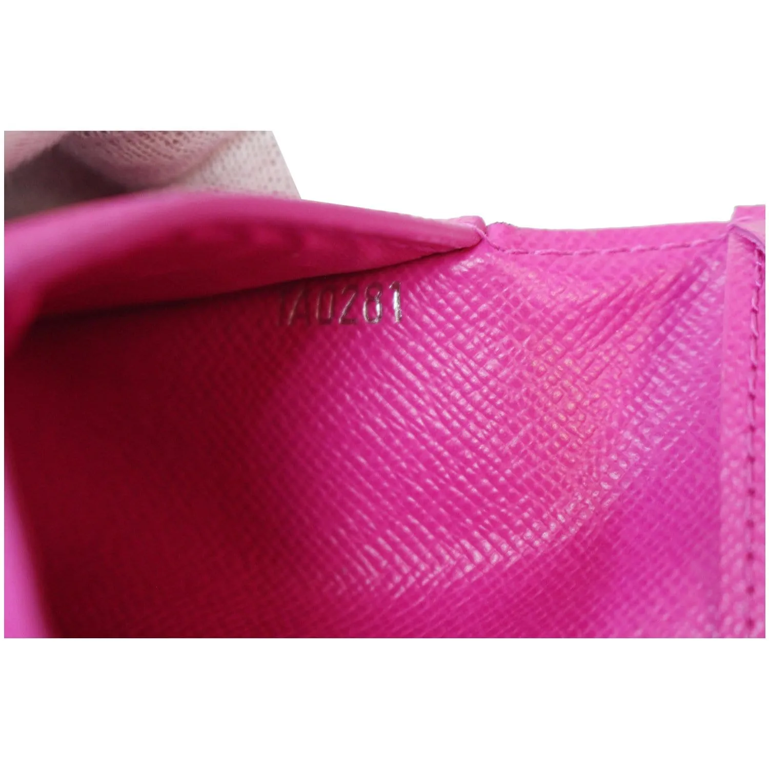LOUIS VUITTON Monogram Taiga Leather Pocket Organizer Fuchsia