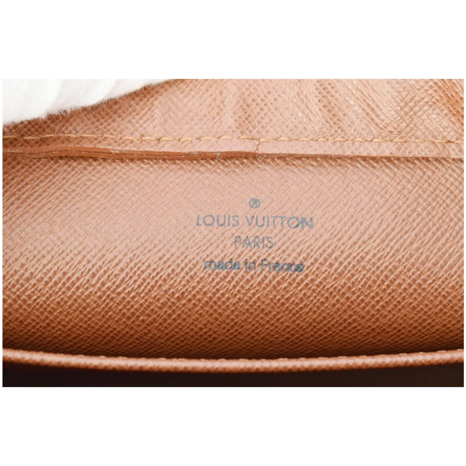 LOUIS VUITTON Orsay Monogram Canvas Clutch Bag Brown
