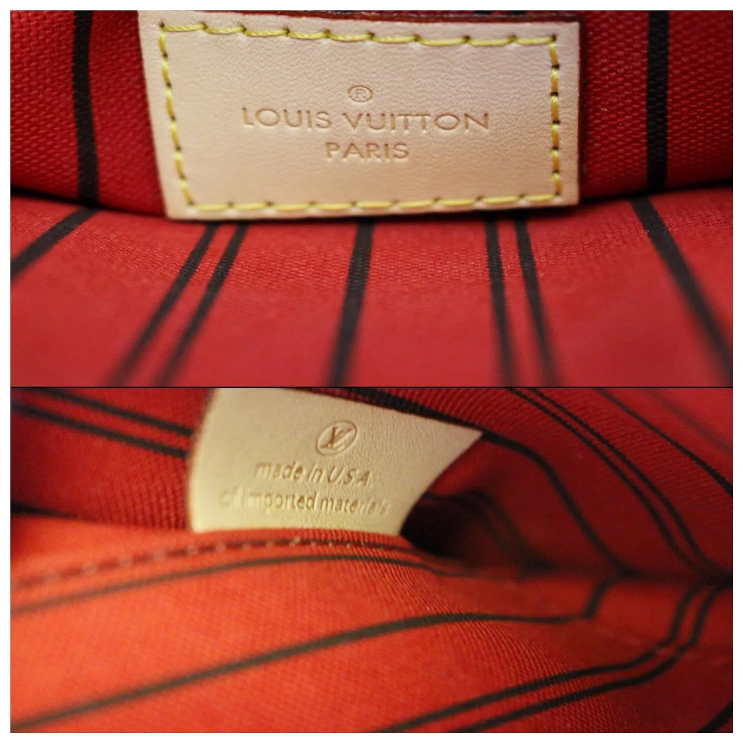 LOUIS VUITTON Pochette Wristlet Pouch Neverfull MM Monogram Canvas