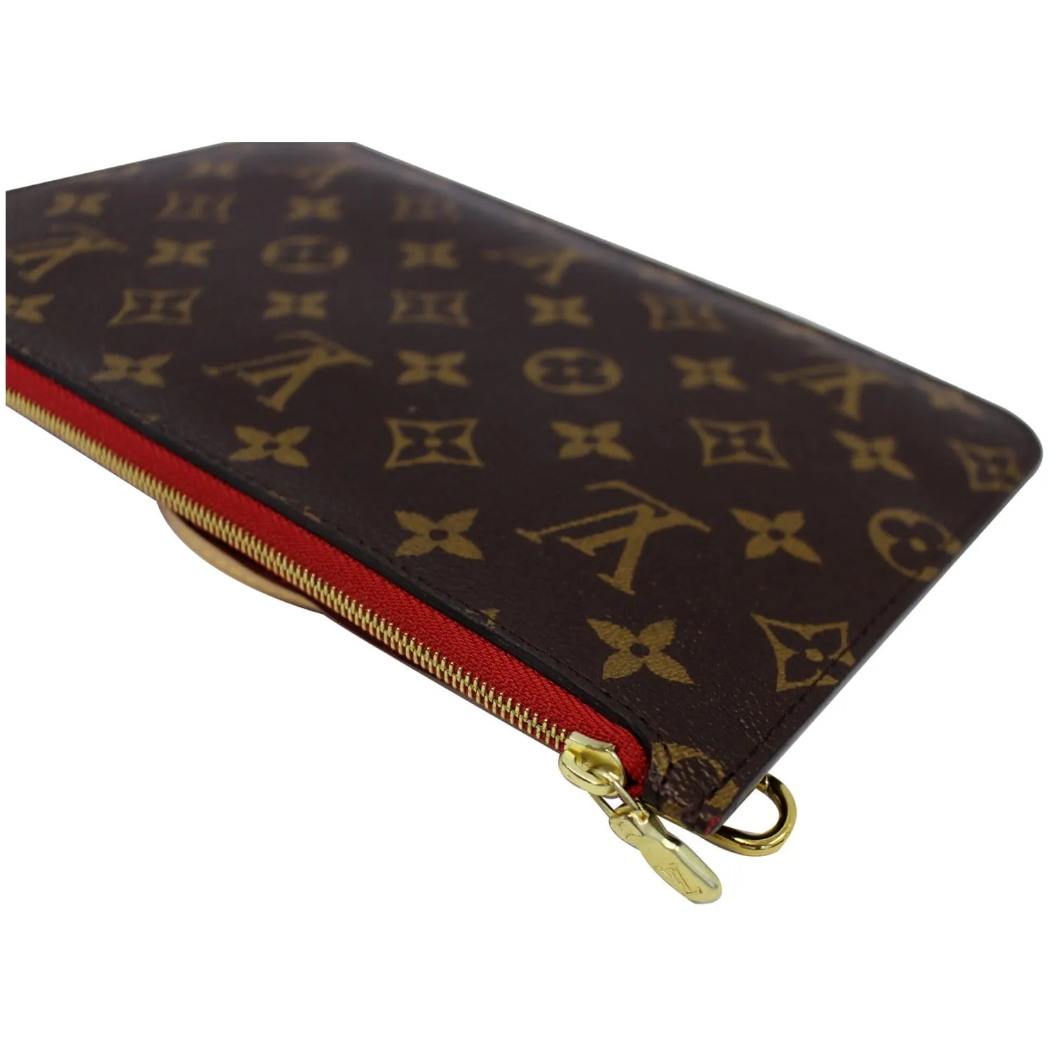 LOUIS VUITTON Pochette Wristlet Pouch Neverfull MM Monogram Canvas