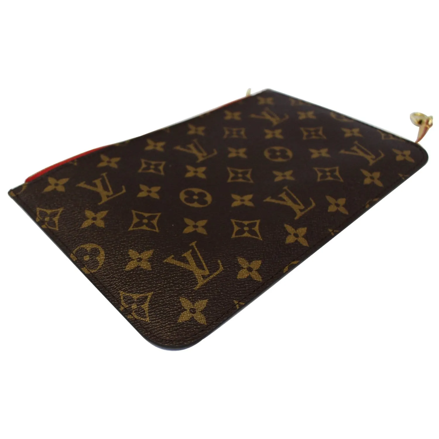 LOUIS VUITTON Pochette Wristlet Pouch Neverfull MM Monogram Canvas