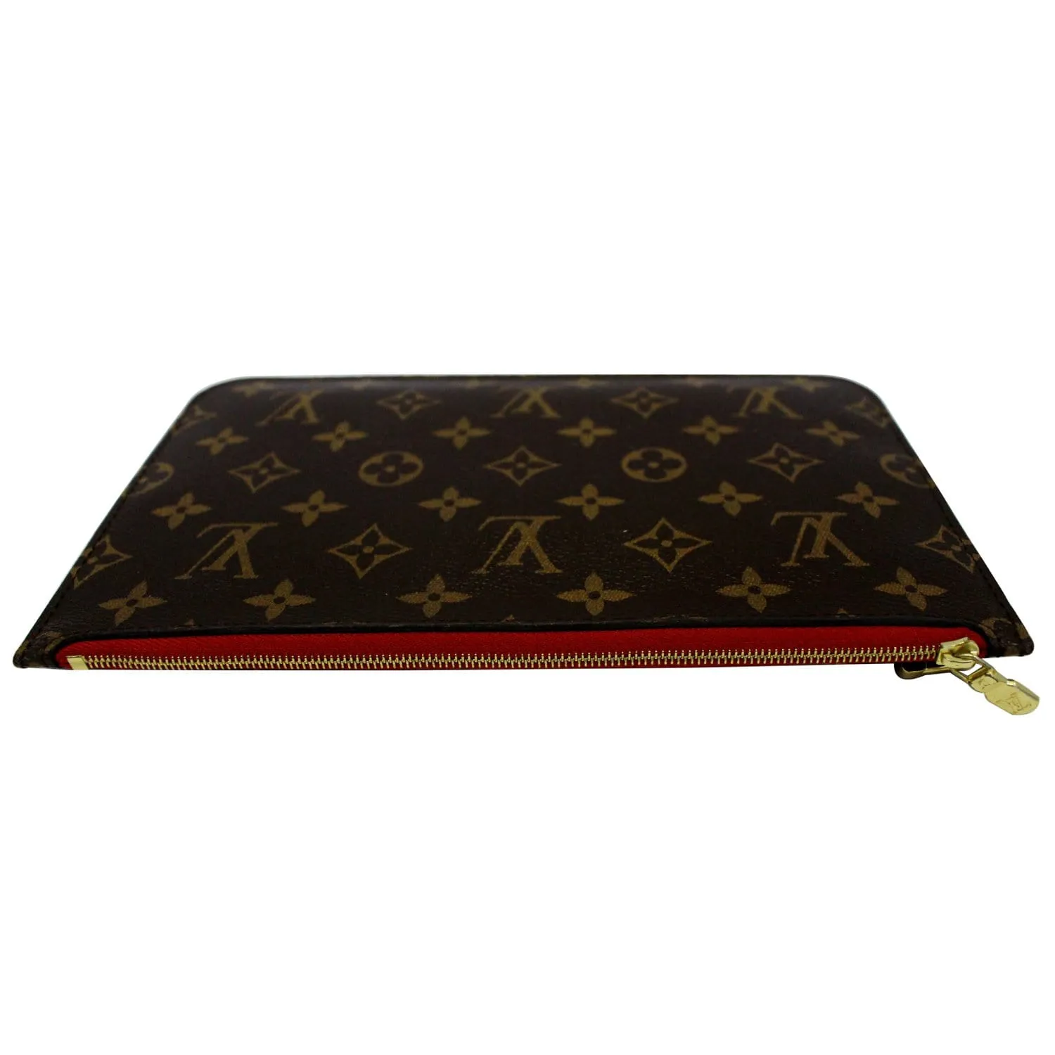 LOUIS VUITTON Pochette Wristlet Pouch Neverfull MM Monogram Canvas
