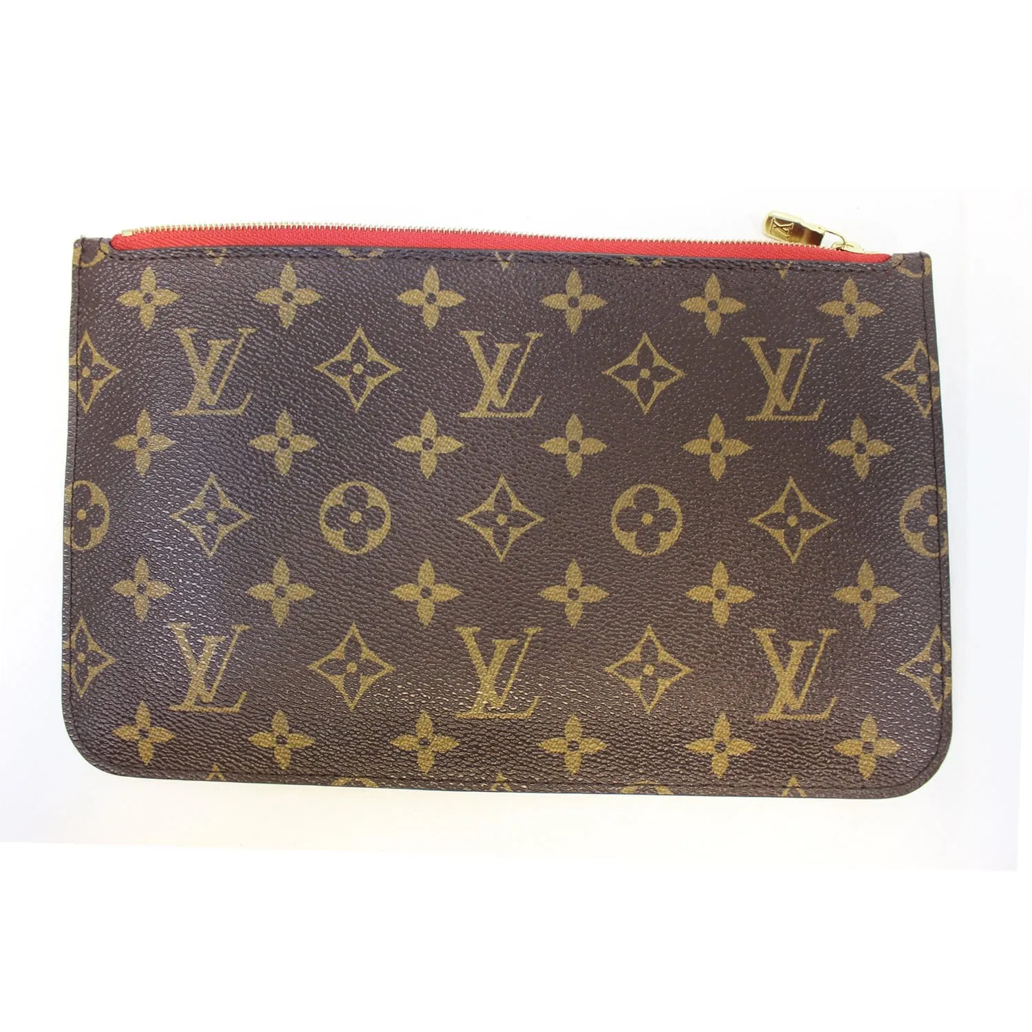 LOUIS VUITTON Pochette Wristlet Pouch Neverfull MM Monogram Canvas