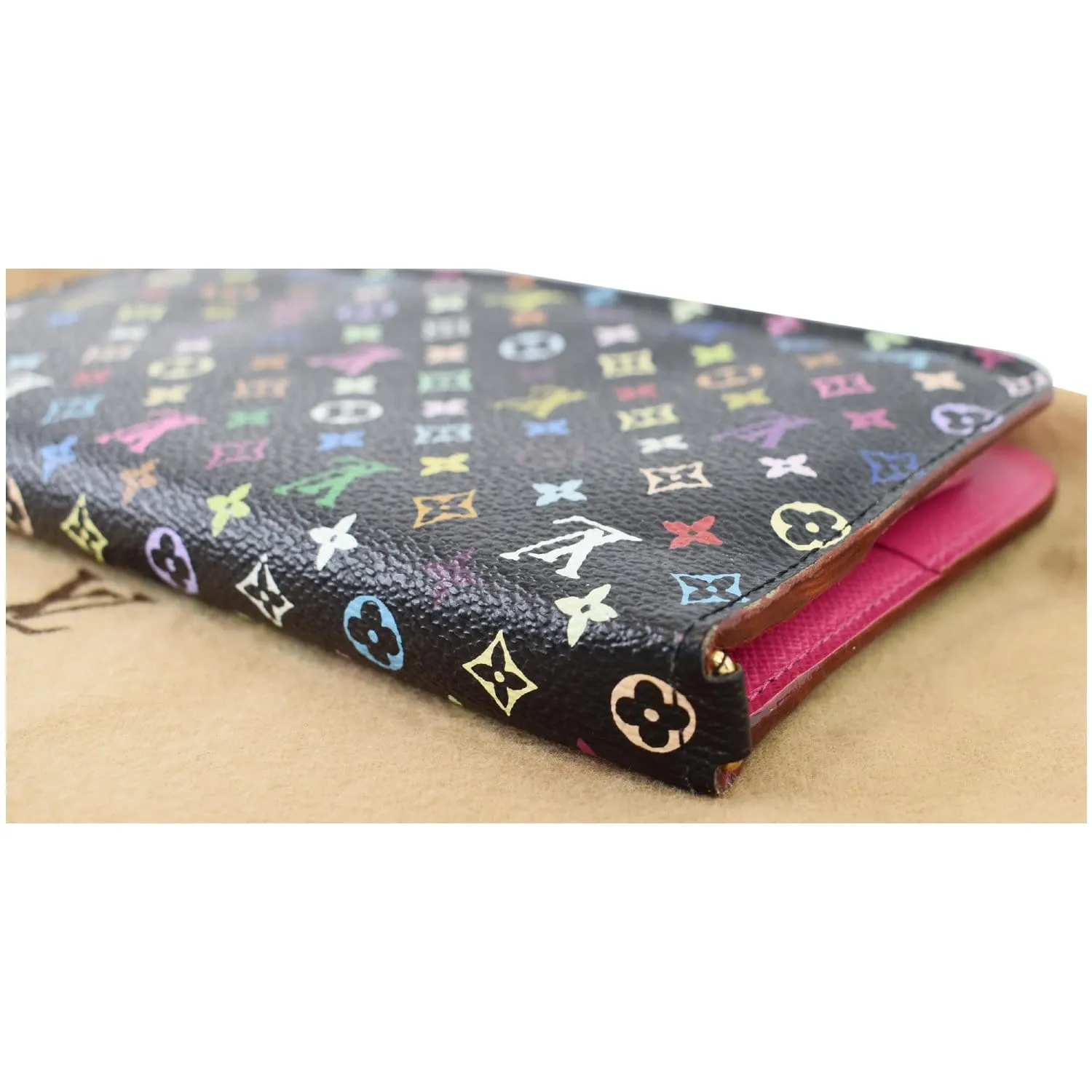 LOUIS VUITTON Portefeuille Insolite Multicolor Monogram Wallet Black