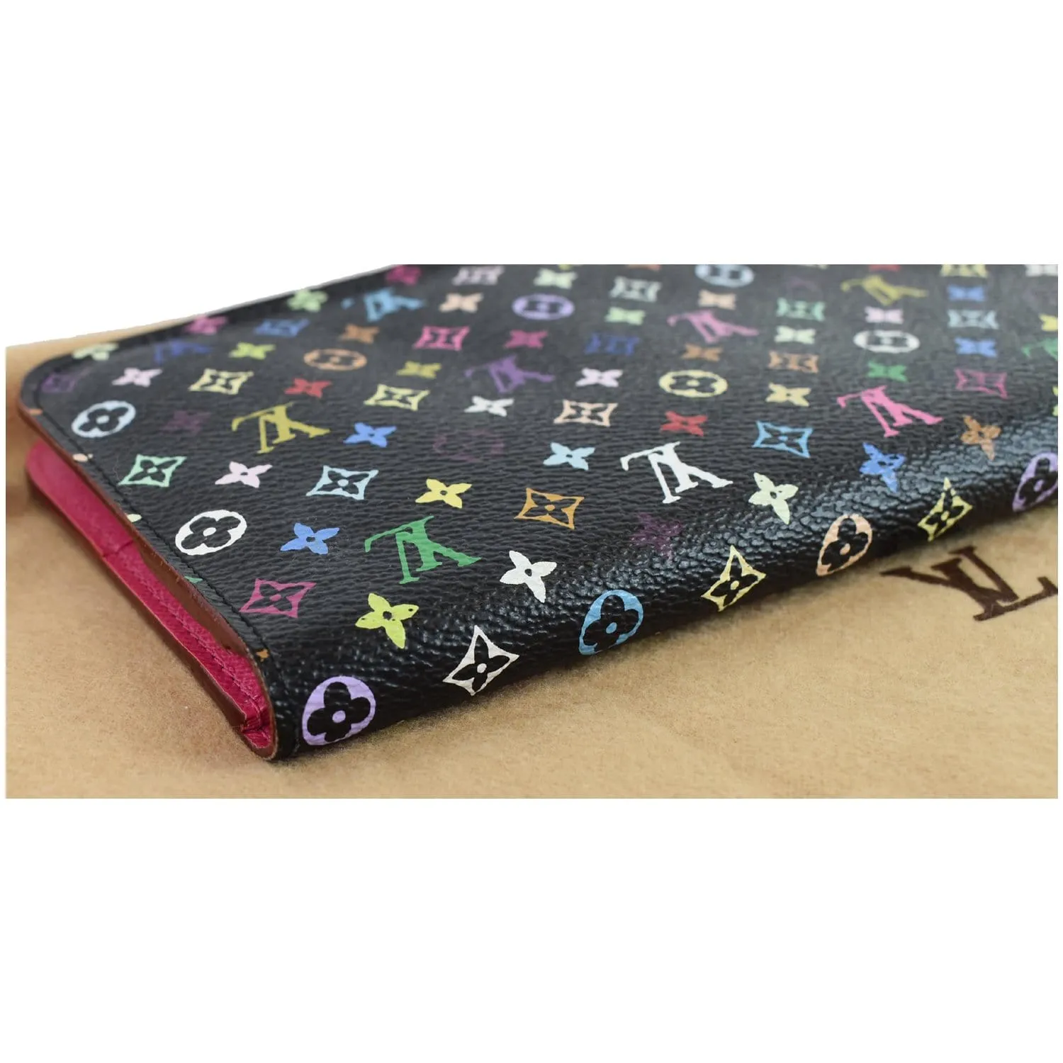LOUIS VUITTON Portefeuille Insolite Multicolor Monogram Wallet Black