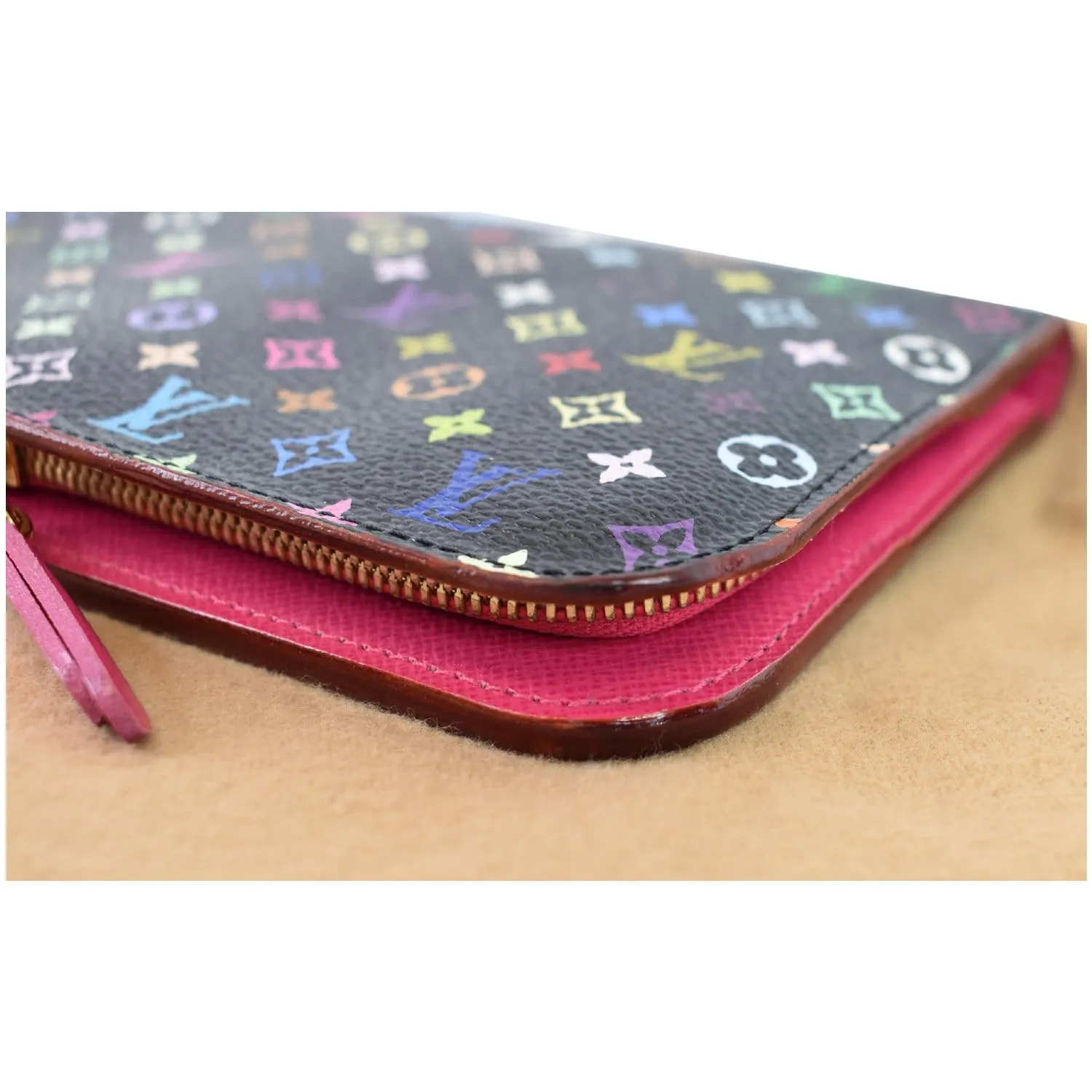 LOUIS VUITTON Portefeuille Insolite Multicolor Monogram Wallet Black