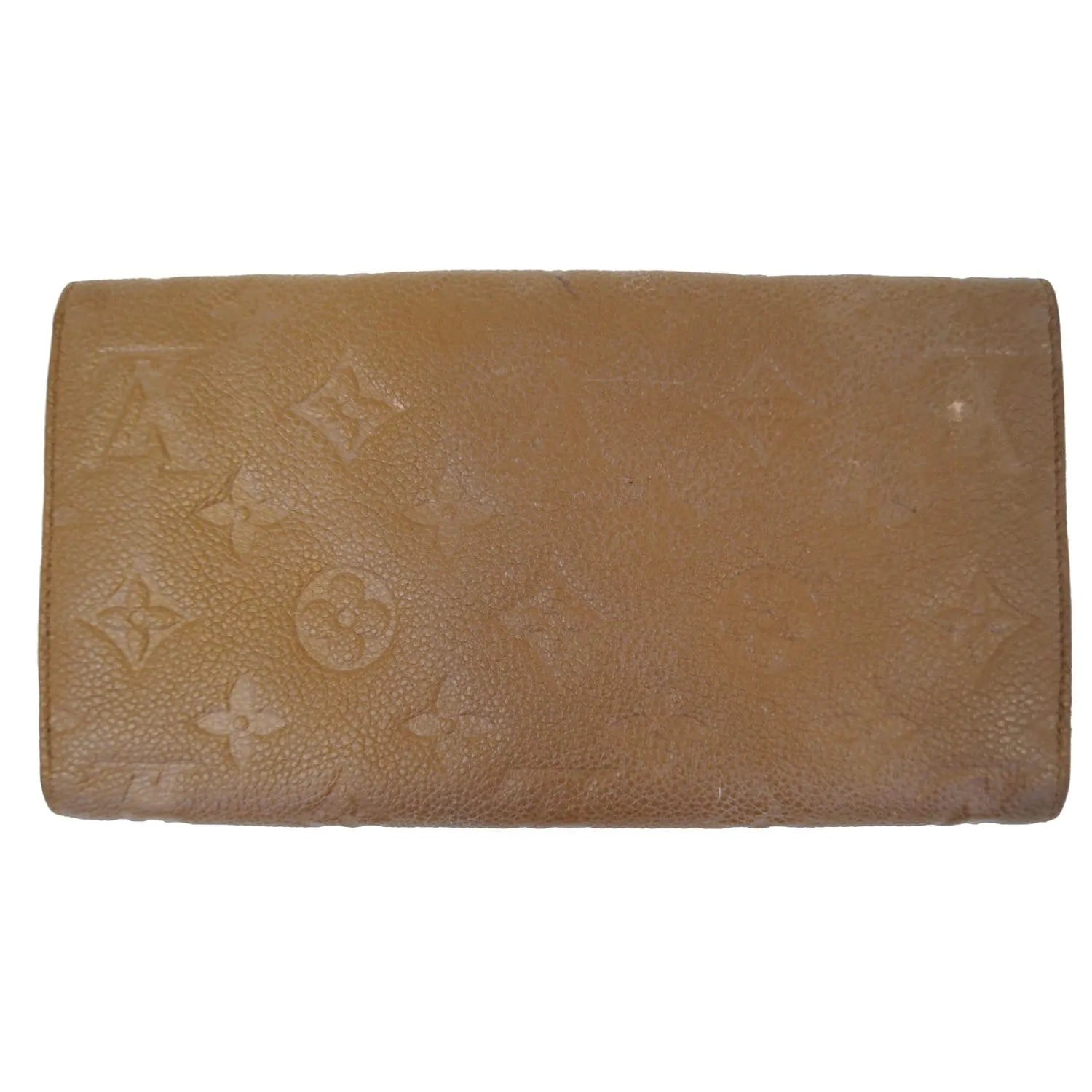 LOUIS VUITTON Portefeuille Virtuose Empreinte Leather Trifold Wallet Havane - 20% OFF