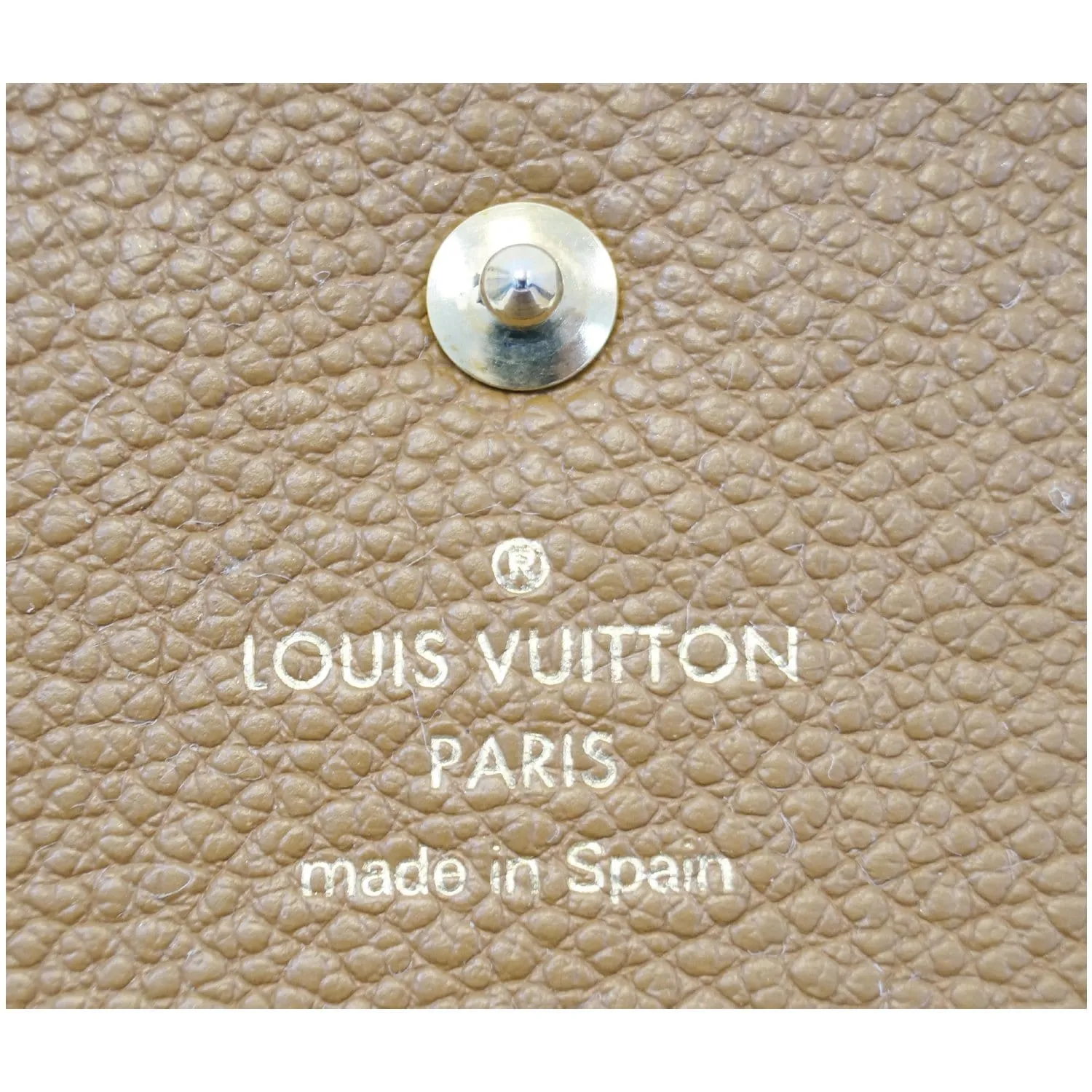 LOUIS VUITTON Portefeuille Virtuose Empreinte Leather Trifold Wallet Havane - 20% OFF
