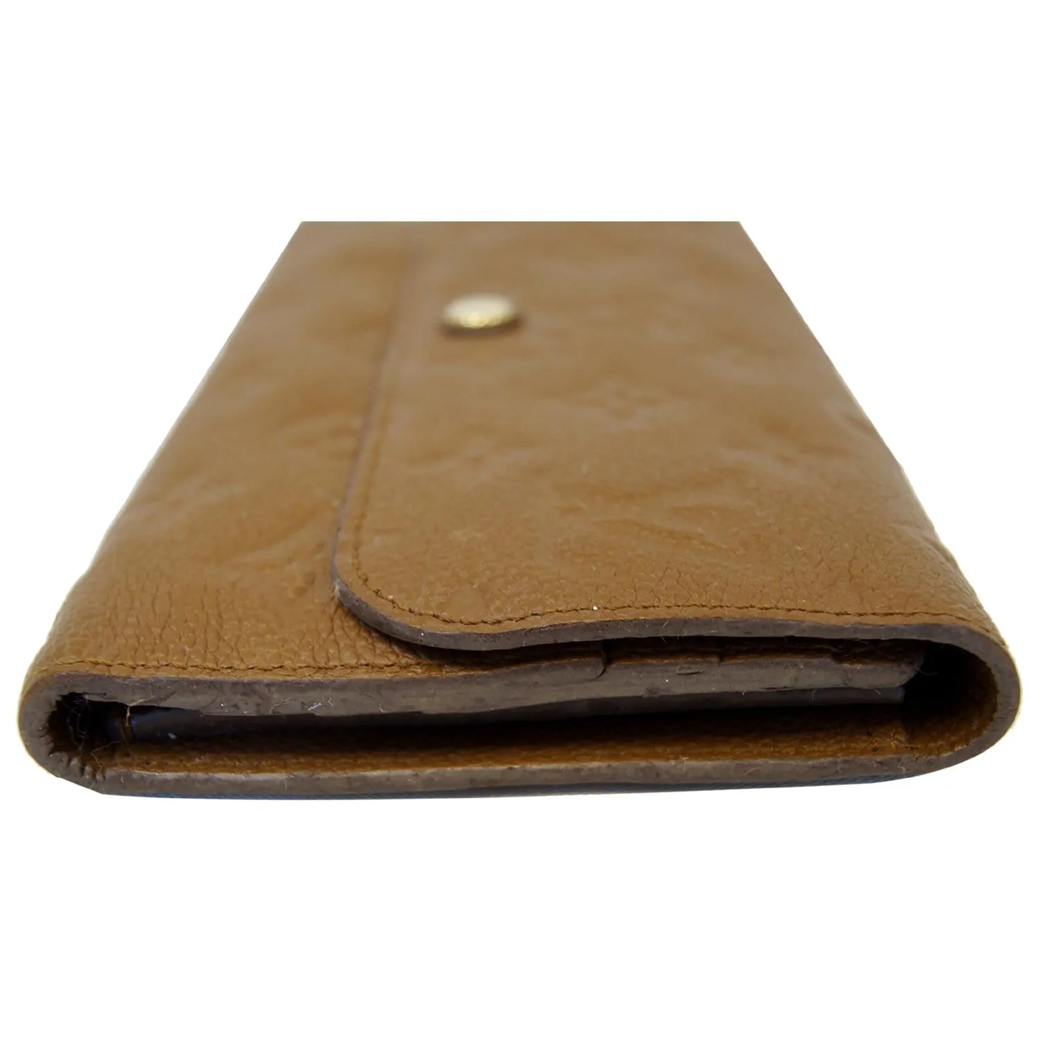 LOUIS VUITTON Portefeuille Virtuose Empreinte Leather Trifold Wallet Havane - 20% OFF
