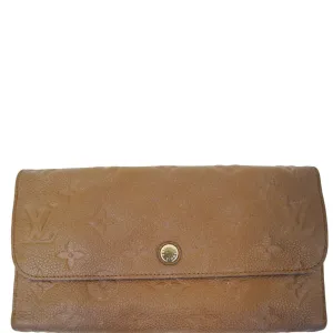 LOUIS VUITTON Portefeuille Virtuose Empreinte Leather Trifold Wallet Havane - 20% OFF