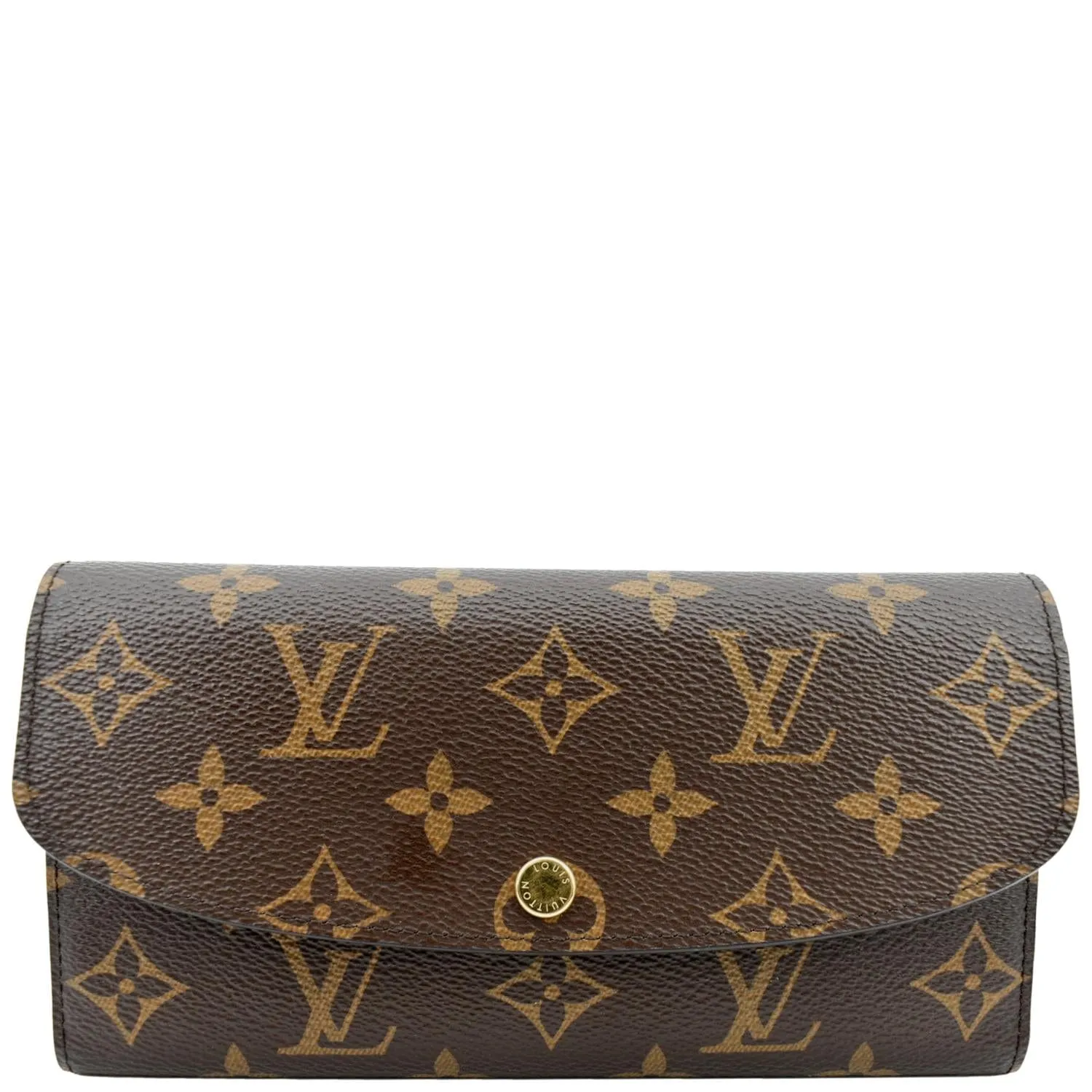 LOUIS VUITTON Sarah Monogram Canvas Wallet Brown