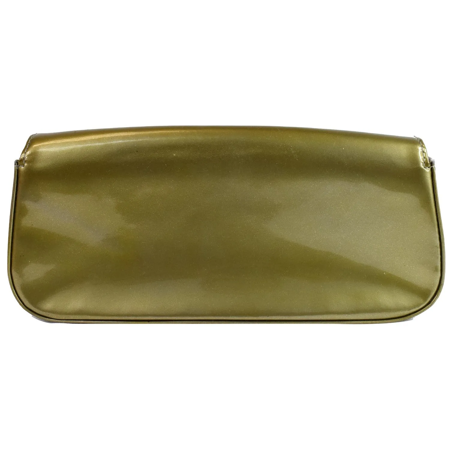 LOUIS VUITTON Sobe Pochette Vernis Leather Clutch Bag Khaki Green - Last Call