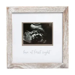 Love at First Sight Rustic Sonogram Frame