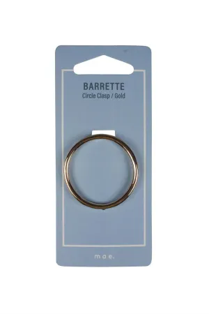 MAE 40-2107 Barrette Gold Circle Clasp