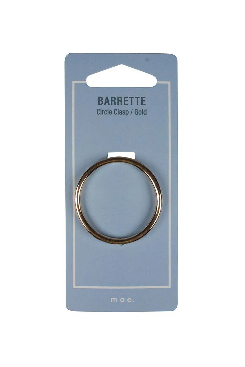 MAE 40-2107 Barrette Gold Circle Clasp
