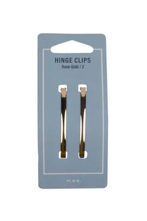 MAE 40-2109 Hinge Clips Rose Gold 2pcs