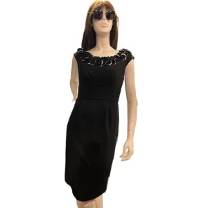 Maggy L Black and White Dress