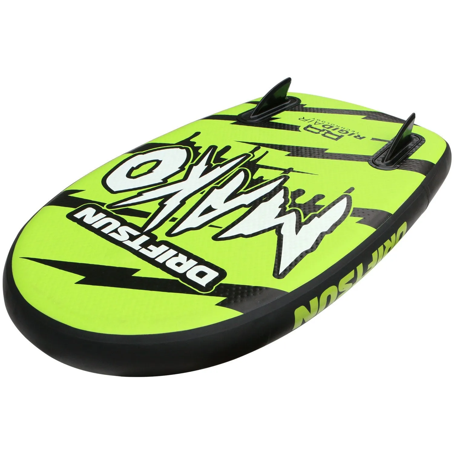 Mako Inflatable Bodyboard with RigidAir Drop Stitch Tech, 42" L x 25" W